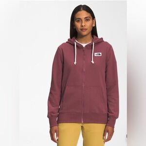 THE NORTH FACE Women’s Heritage Patch Gray Full Zip Hoodie Jacket
